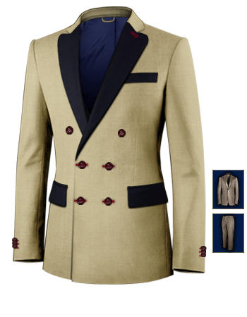 Mens Designer Suits on Designer Mens Suits With 6 Button Suit And Round Notch