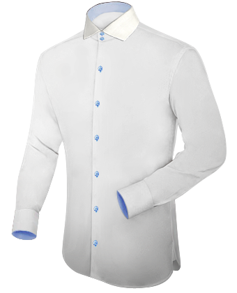 Mens Formal Shirts Double Cuff with Italian Collar 2 Button