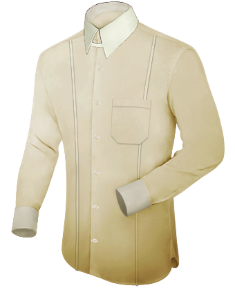 Gold Shirt And Tie with Band