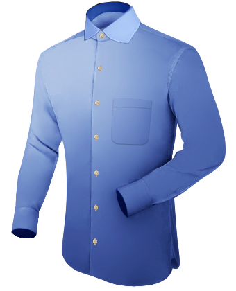 Mens White Frilly Dress Shirt with English Collar