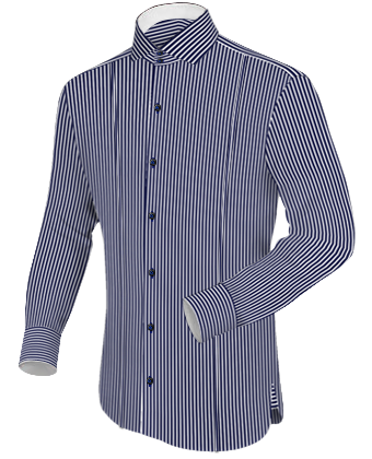 European Shirts For Men with Italian Collar 2 Button