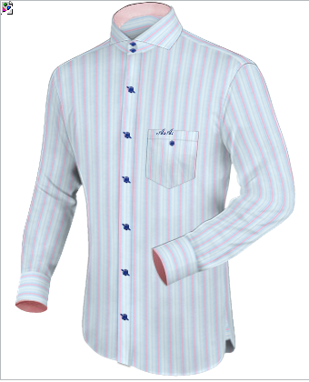 Italian Shirts For Men Uk with Cut Away 2 Button