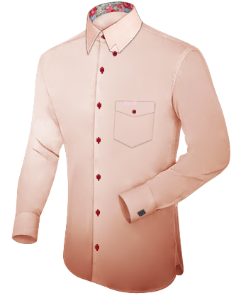 Mens Hidden Button Down Collar Shirts with Hidden Button