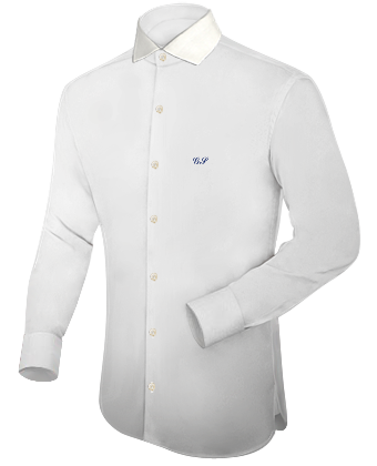 English Spread Collar Shirts with Italian Collar 1 Button