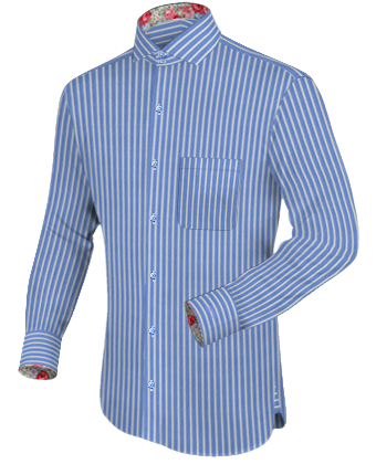 Mens Italian Shirts Uk with Italian Collar 2 Button