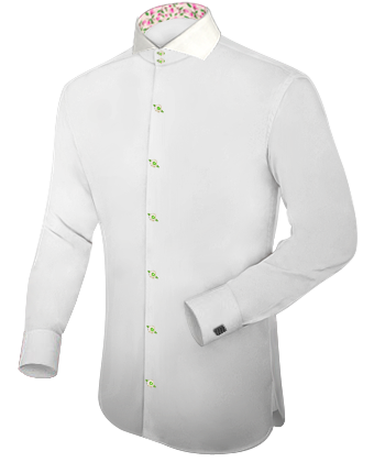 The Collarless Shirt Company with Cut Away 2 Button