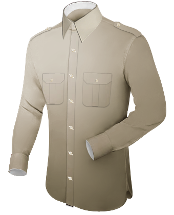 Mens Slim Fit Shirts Uk with French Collar 2 Button
