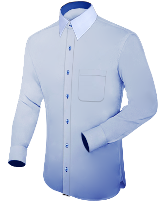 White Formal Shirts with French Collar 1 Button