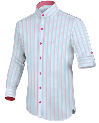 Mens Shirt Size Guide Uk with Italian Collar 1 Button