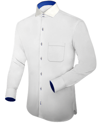 Butterfly Collar Dress Shirts with Italian Collar 2 Button