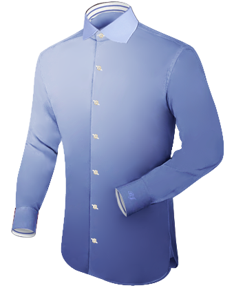 Wing Collar Dress Shirt Maroon Red with English Collar