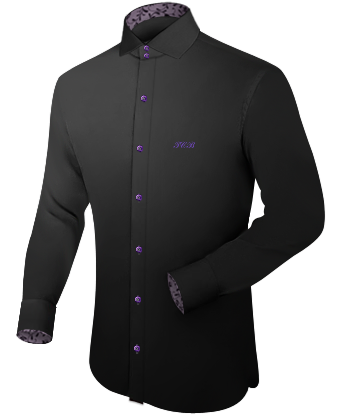 Business Shirts For Men with Italian Collar 2 Button