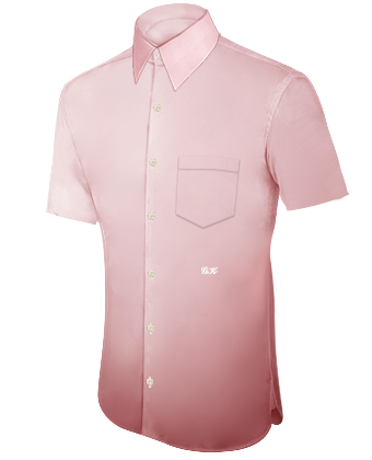 Men Silk Gold Shirt with French Collar 1 Button