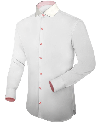 Formal Shirt For Small Men with Italian Collar 1 Button