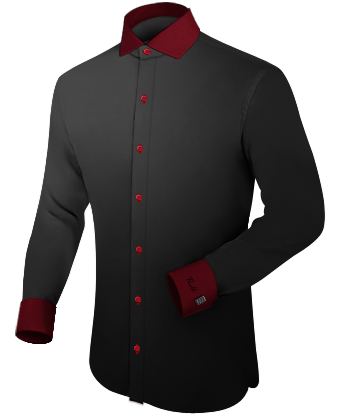 Custom Discount Dress Shirts with Italian Collar 1 Button