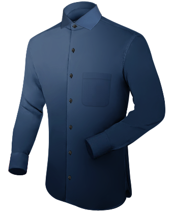 Made To Measure Dress Shirts For Men with Italian Collar 1 Button