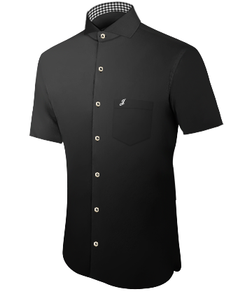 Mens Custom Made Silk Shirt with Cut Away 1 Button