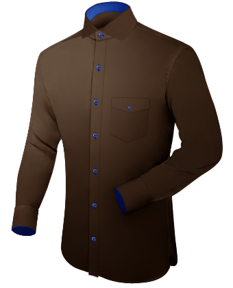 Custom Mens Shirts Uk with Italian Collar 1 Button