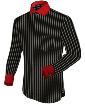 French Cuff Shirts with Batman Collar