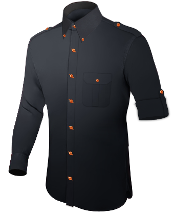 Fitted Pilot Shirts with Button Down