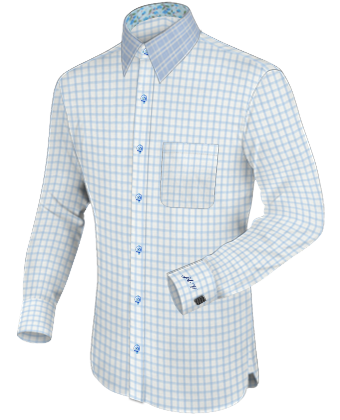 Savile Row Shirt with French Collar 1 Button