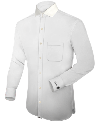 High Wing Collar Shirt with Italian Collar 2 Button