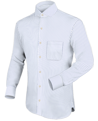 Shirt And Ties Sets with Italian Collar 1 Button