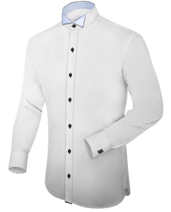 Mens Mandarin Collar Shirts with Tuxedo