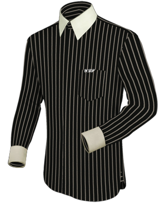 Custom Tailored Shirts with French Collar 2 Button