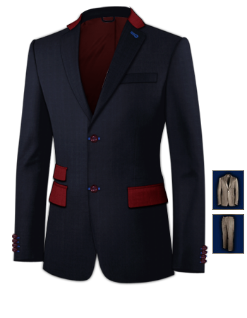 Suits For Sale Uk with 2 Buttons, Single Breasted