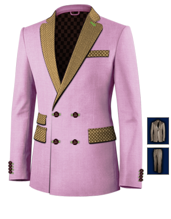 Suits Swansea with 4 Buttons,double Breasted (2 To Close)