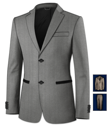 Corduroy Suits For Men with 2 Buttons, Single Breasted