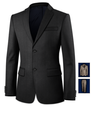 Unusual Mens Suits with 2 Buttons, Single Breasted