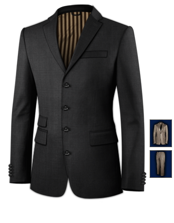 Formal Suit Swindon with 4 Buttons, Single Breasted