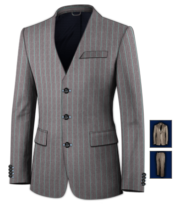 3 Piece Suits Northamptonshire with 3 Buttons, Single Breasted