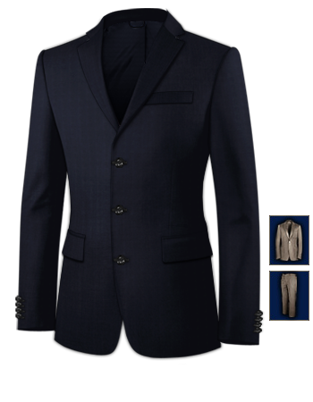 Middlesbrough Wedding Suits with 3 Buttons, Single Breasted
