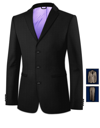 Sharp Suits Uk with 3 Buttons, Single Breasted