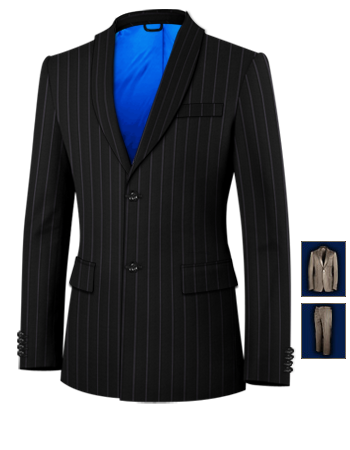 Boys Tailored Suits with 2 Buttons, Single Breasted