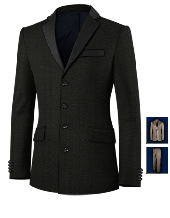 Made To Measure Suits with 4 Buttons, Single Breasted