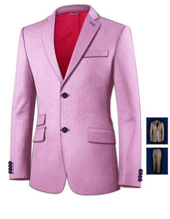 Replica Mens Suits with 2 Buttons, Single Breasted