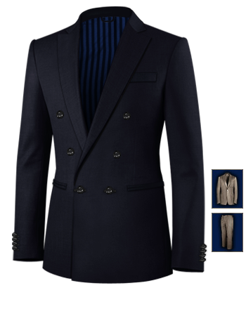 Suits Macclesfield with 6 Buttons, Double Breasted (1 To Close)