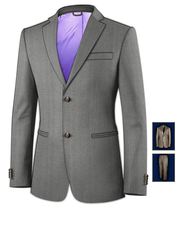 Grooms Wedding Suits Glasgow with 2 Buttons, Single Breasted