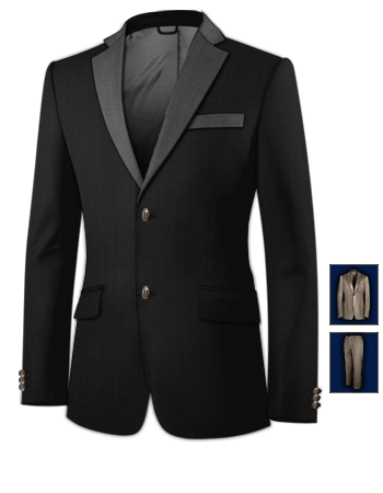 Suit Waistcoat with 2 Buttons, Single Breasted