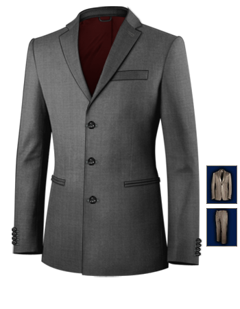 Mens Suits West Midlands Sutton Coldfield with 3 Buttons, Single Breasted