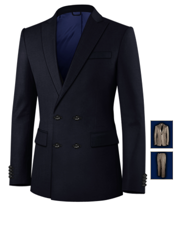 Purple Ladies 3 Piece Trouser Suits with 4 Buttons,double Breasted (2 To Close)