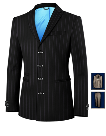 Prom Suits with 4 Buttons, Single Breasted