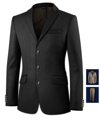 Expensive Suits with 3 Buttons, Single Breasted