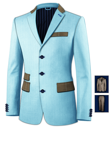 Made To Measure Suits Durham with 3 Buttons, Single Breasted