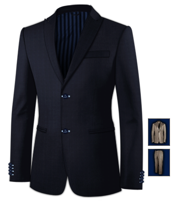 Womens Brown Waistcoat Trouser Suit with 2 Buttons, Single Breasted