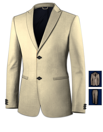 Three Piece Suits For 14 Year Olds with 2 Buttons, Single Breasted